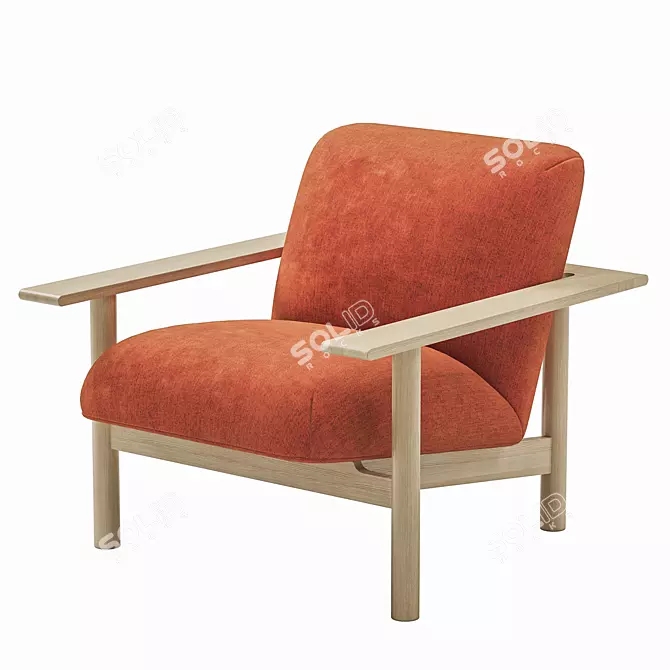 Zilio Aldo Kinoko Lounge Chair 3D model image 1