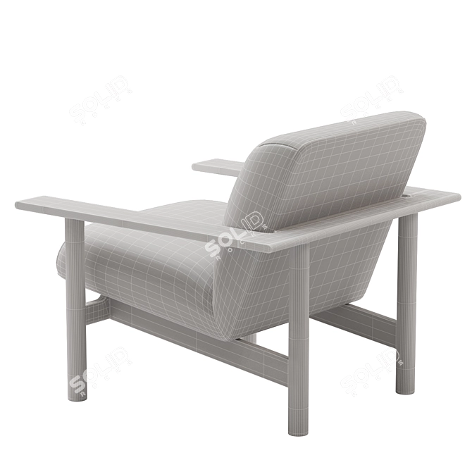 Zilio Aldo Kinoko Lounge Chair 3D model image 4