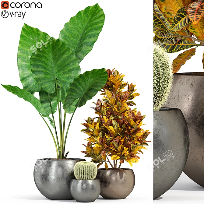 Lush Botanical Bounty: Fleurami ROYAL 3D model image 1