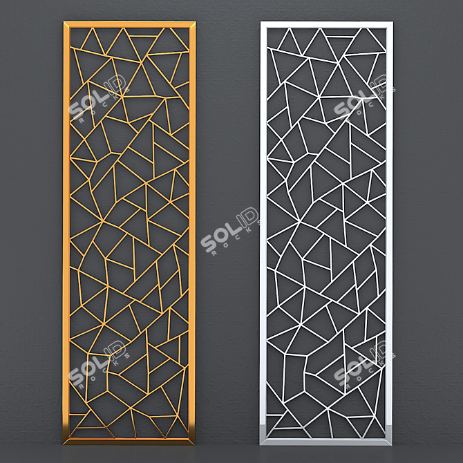 3D Decorative Wall Panel 3D model image 1