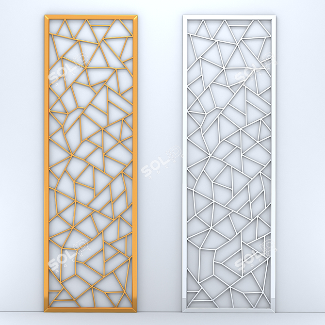 3D Decorative Wall Panel 3D model image 4