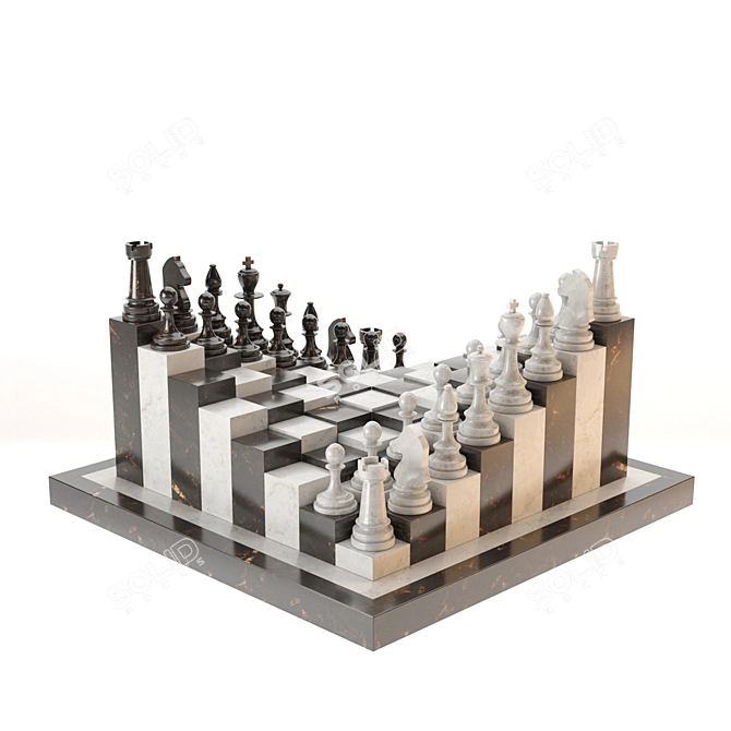 Immersive 3D Chess Experience 3D model image 3