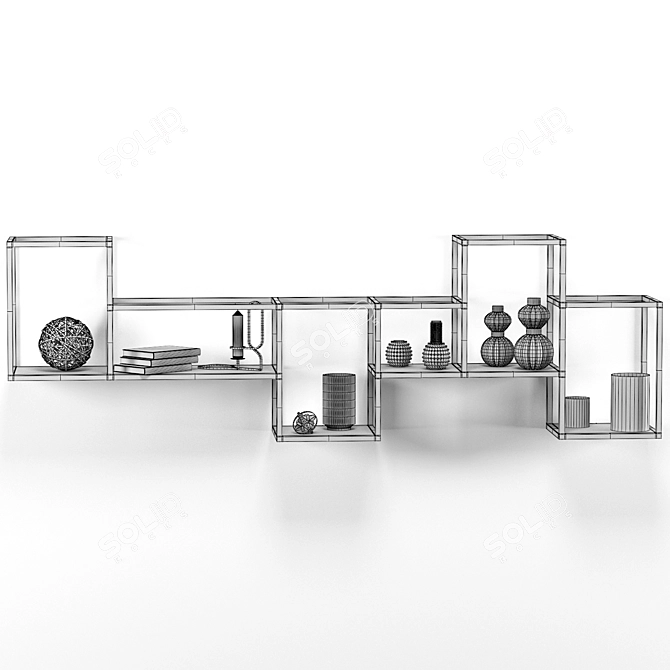 Stylish Wall Shelves for Home Décor 3D model image 5