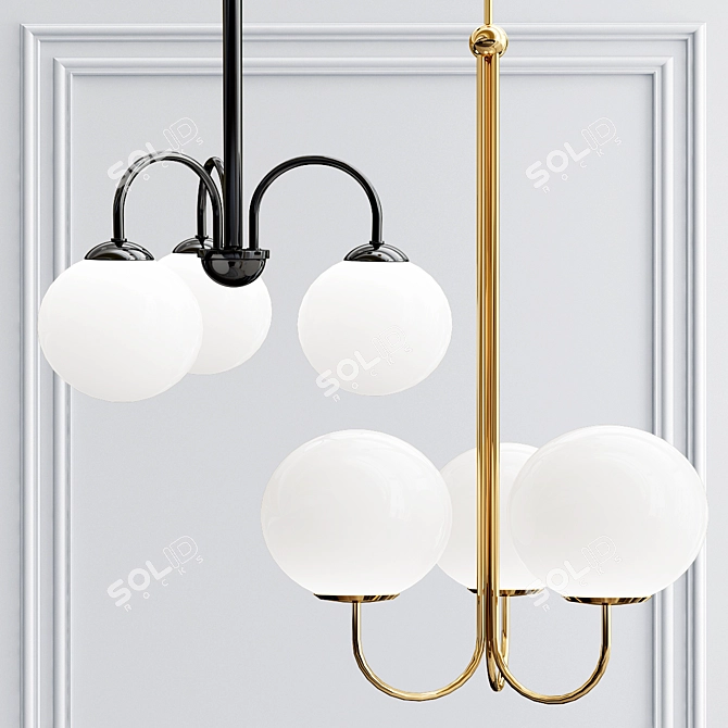 Funktis Hanging Lamp Collection 3D model image 1