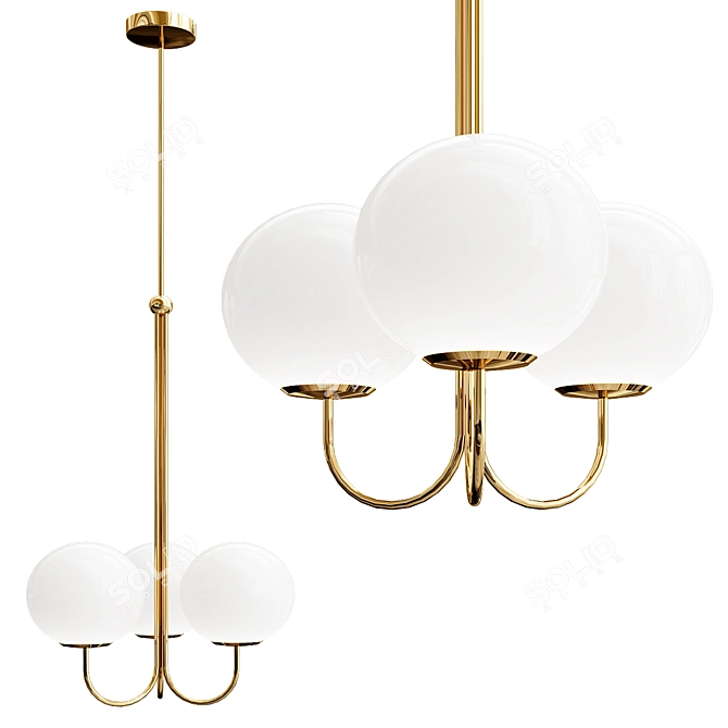 Funktis Hanging Lamp Collection 3D model image 2