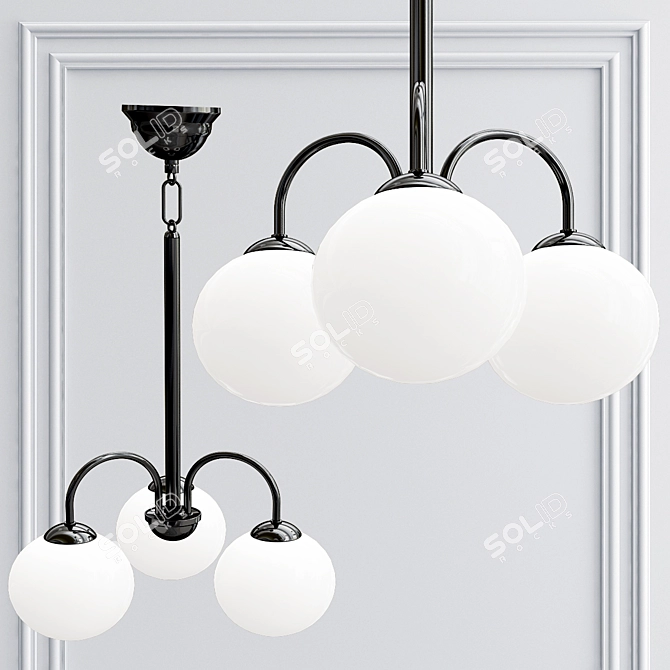 Funktis Hanging Lamp Collection 3D model image 3