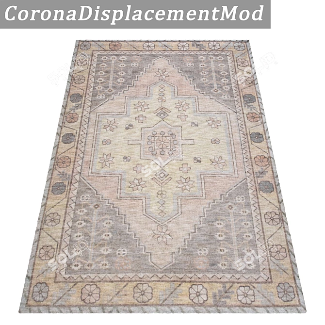 Luxury Carpets Set - High-Quality Textures 3D model image 4