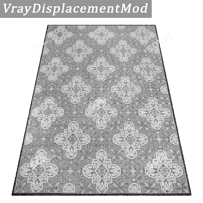 High-Quality Carpets Set: 3 Variations 3D model image 3