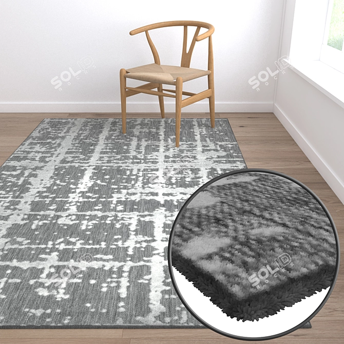 Luxury Carpet Set - High Quality Textures 3D model image 5