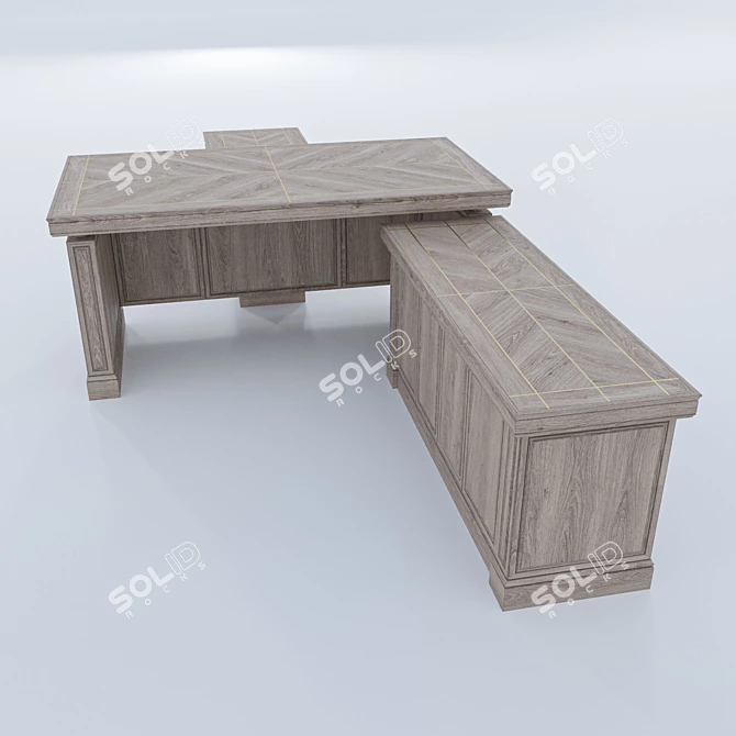 Unreal Office Table: Full Expansion 3D model image 2