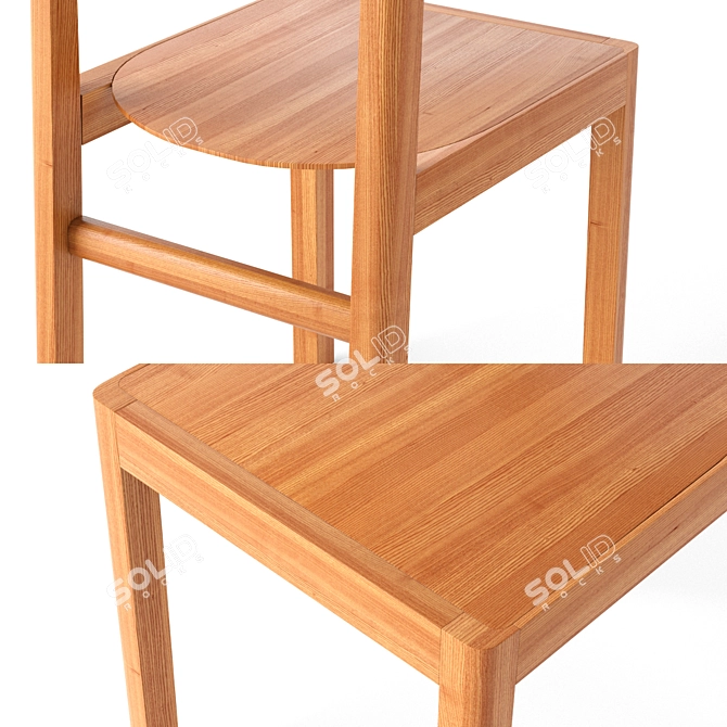 Modern Scandinavian Workshop Chair 3D model image 5