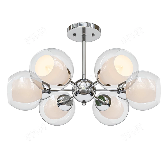 Stunning Vivien Ceiling Chandelier 3D model image 1