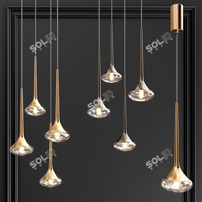 Elegant AXO LIGHT Chandelier 3D model image 1