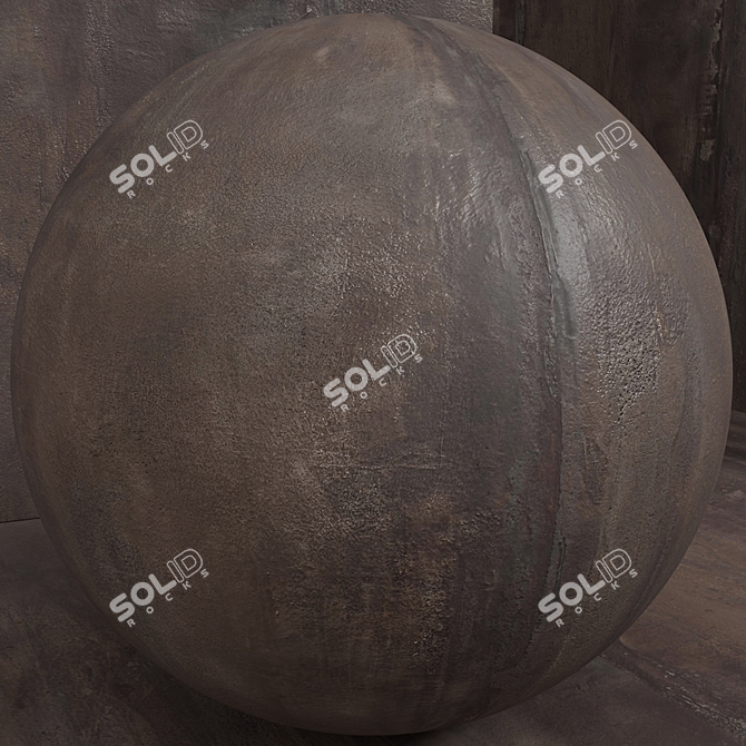 Seamless Plaster Rust Concrete 3D model image 4