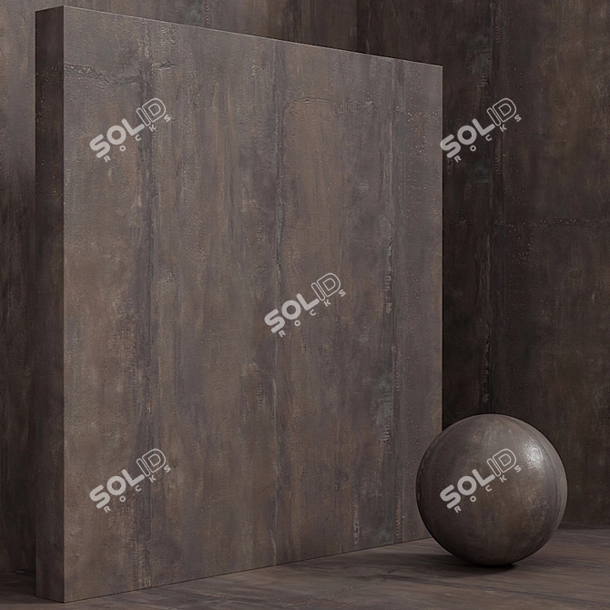 Seamless Plaster Rust Concrete 3D model image 5