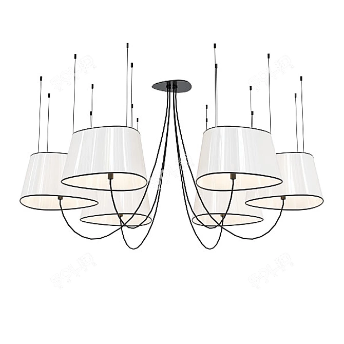 Modern Chandelier Collection 3D model image 4