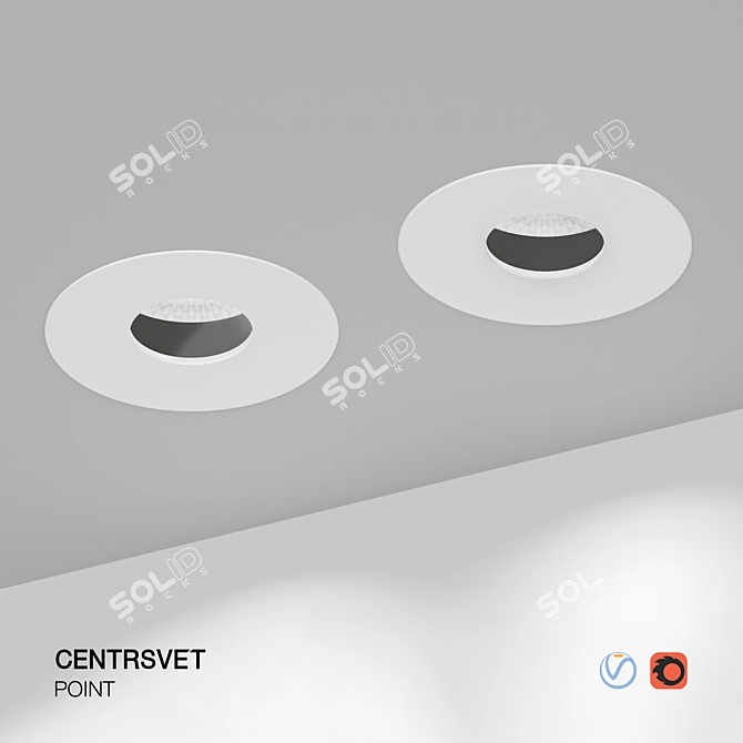 Invisible Glow: Modern LED Ceiling Light 3D model image 1