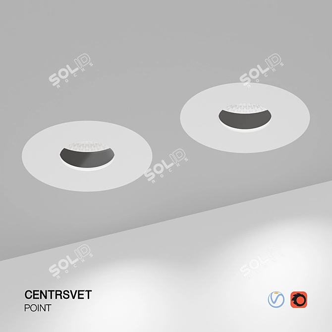 Invisible Glow: Modern LED Ceiling Light 3D model image 2