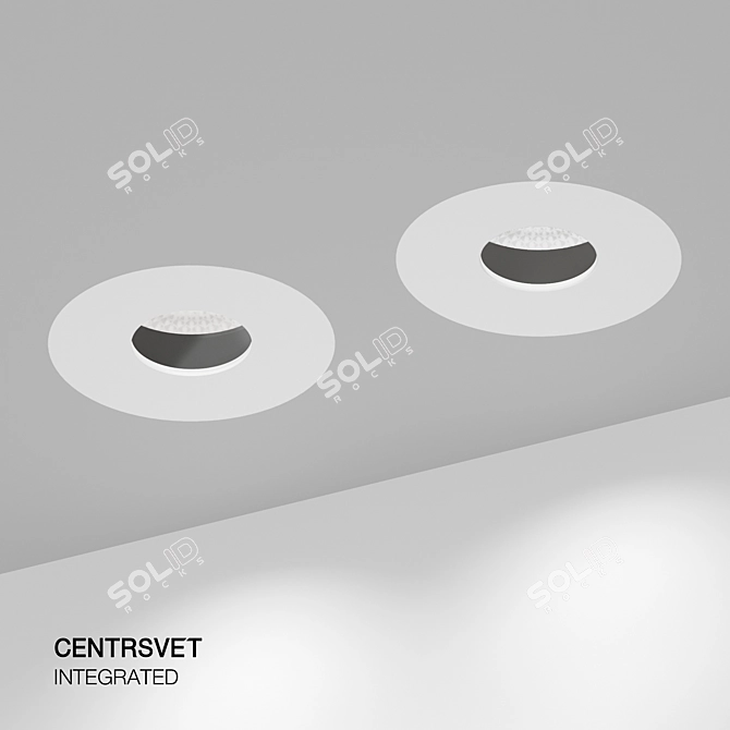 Invisible Glow: Modern LED Ceiling Light 3D model image 5