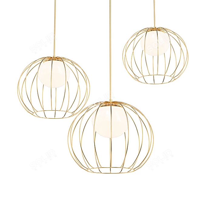 Contemporary Chandelier Collection 3D model image 4