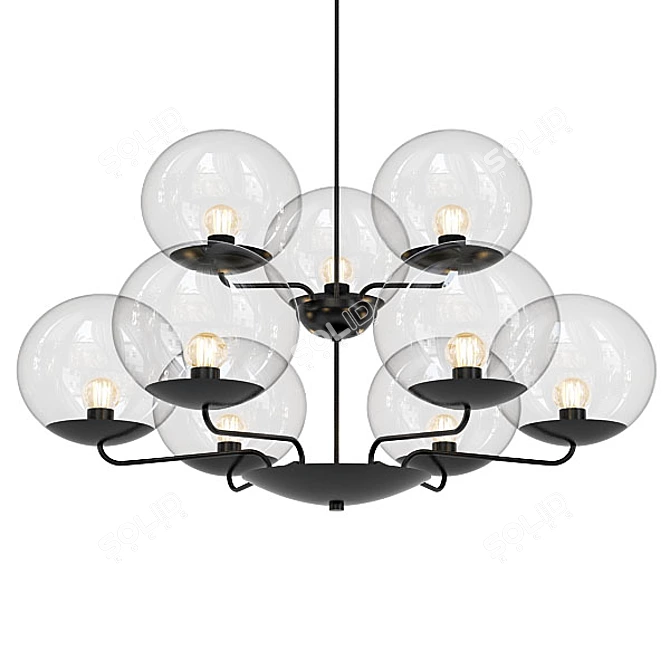 Modern Chandelier Collection: Cantori RIALTO, ILFARI BALLROOM, INDELAGUE ROXO Lighting CONCEPT S 3D model image 3