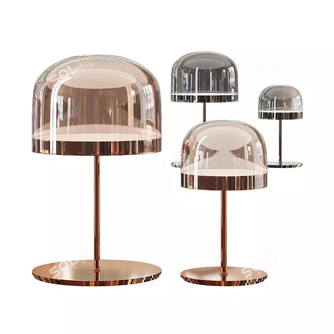 Equatore Fontana Arte Table Lamp 3D model image 1