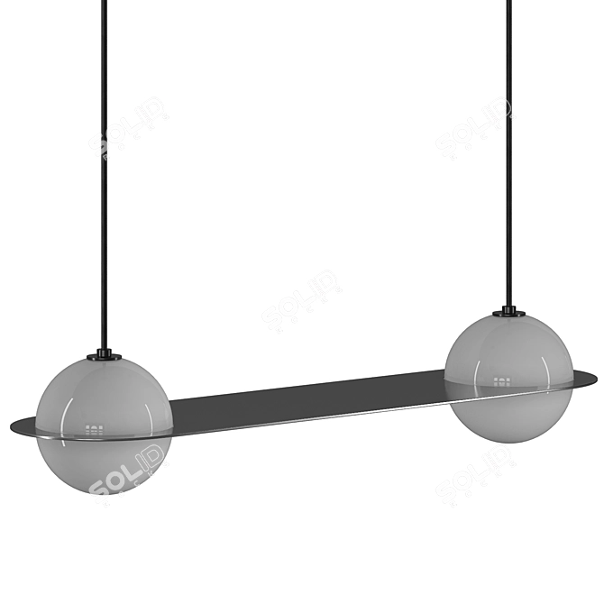 Lambert & Fils Laurent Pendant Light 3D model image 5