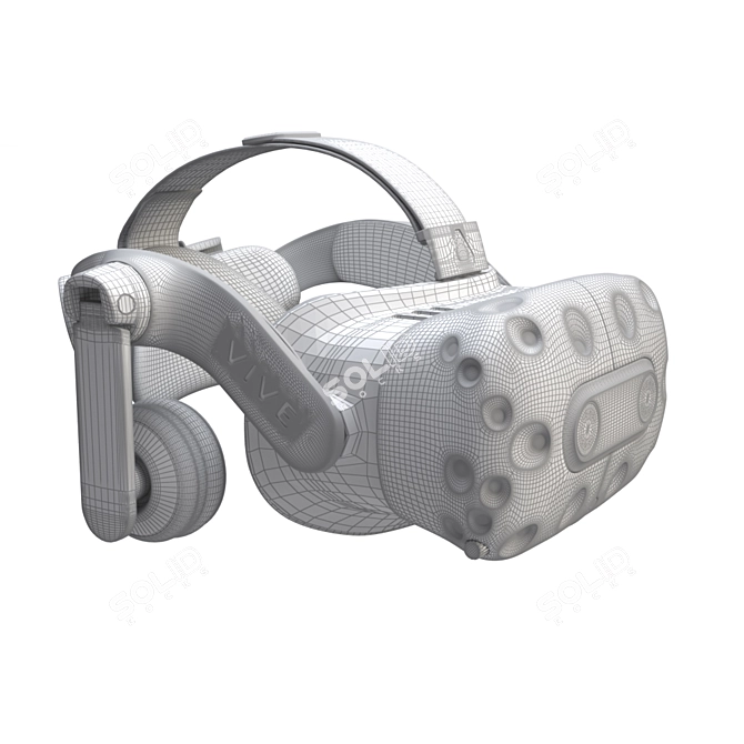 Immersive HTC Vive Pro: Detailed 3D Model 3D model image 5