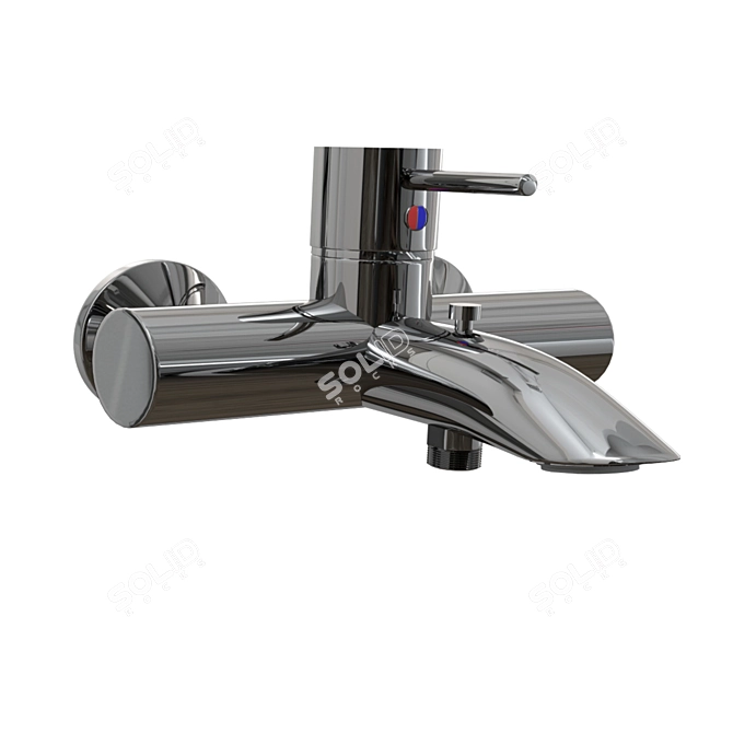 Kludi Bozz Collection: Elegant Bathroom Fixtures 3D model image 4