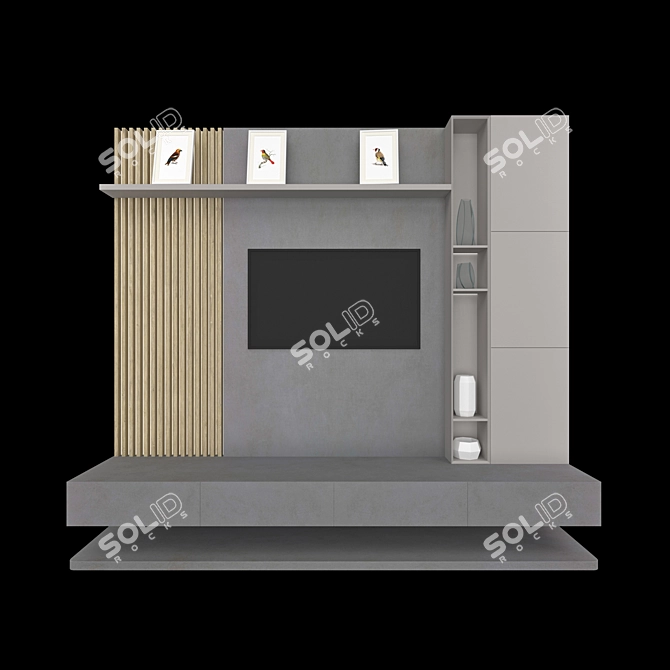 Neolith TV Stand: Modern, Functional 3D model image 2