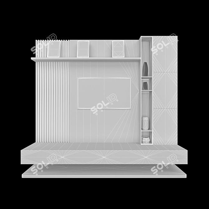 Neolith TV Stand: Modern, Functional 3D model image 5