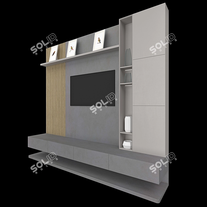 Neolith TV Stand: Modern, Functional 3D model image 6