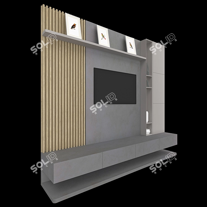 Neolith TV Stand: Modern, Functional 3D model image 7