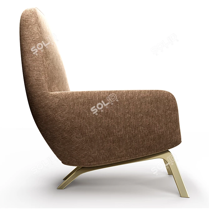 Modern Ergonomic Chair 2013 3D model image 3