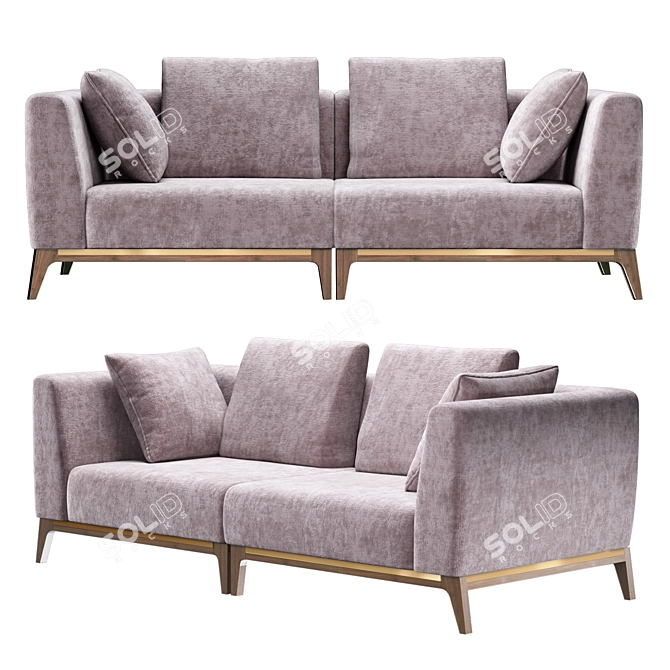 TANAGRA Canterville Sofa - Luxurious and Stylish 3D model image 1