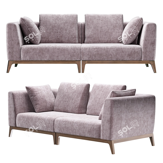 TANAGRA Canterville Sofa - Luxurious and Stylish 3D model image 2