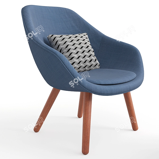 Elegant Philippa Armchair: Sophisticated Comfort 3D model image 3