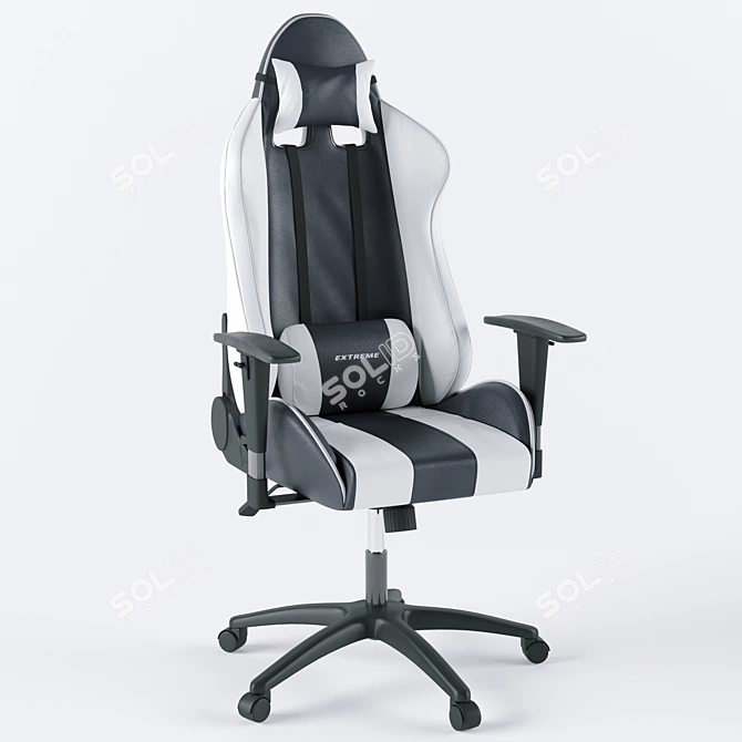 ErgoGlow RGB Gaming Chair 3D model image 2