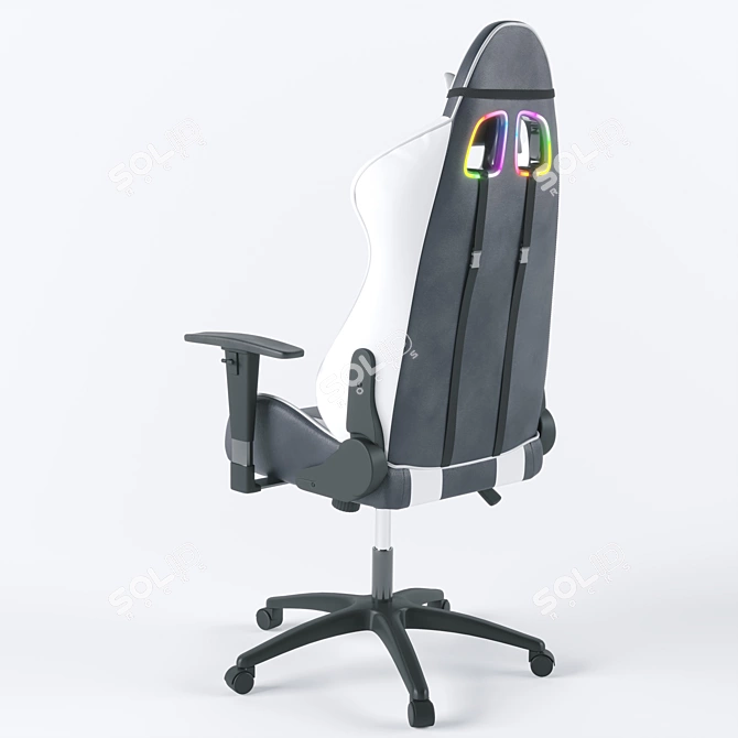 ErgoGlow RGB Gaming Chair 3D model image 3