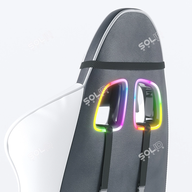 ErgoGlow RGB Gaming Chair 3D model image 4