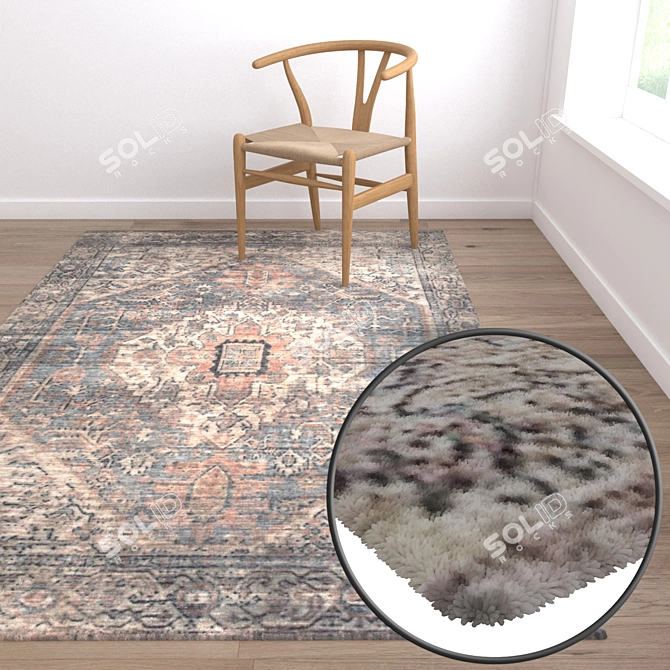 Luxury Carpet Set | High-Quality Textures 3D model image 5