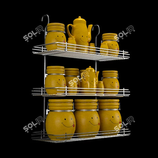 Multi-Purpose Kitchen Storage Containers 3D model image 1