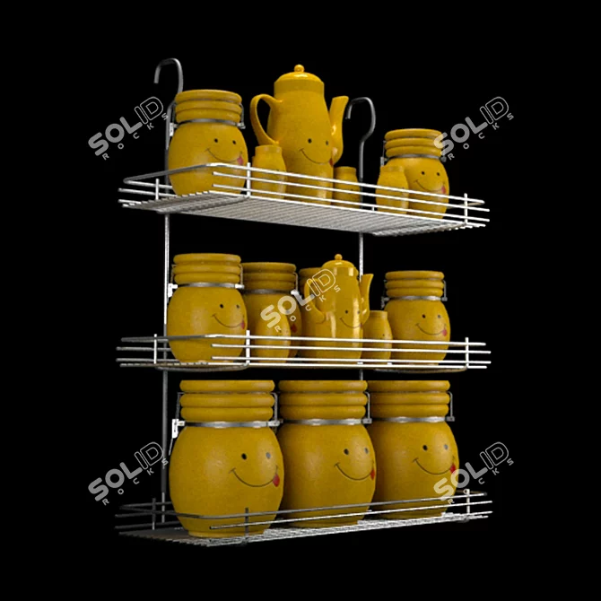 Multi-Purpose Kitchen Storage Containers 3D model image 6