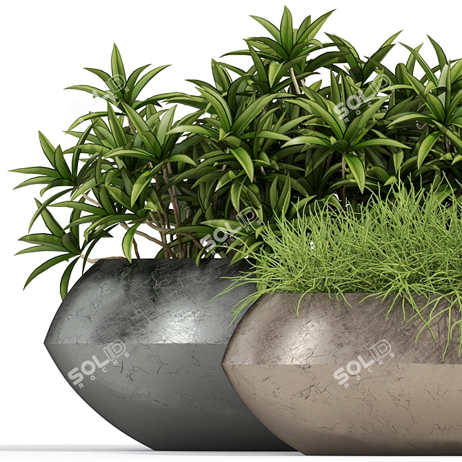 Exquisite Fleurami ROYAL Plant Collection 3D model image 2