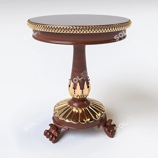 Classic Corona Center Table 3D model image 1