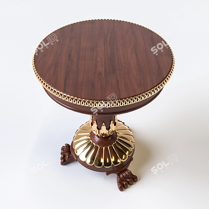 Classic Corona Center Table 3D model image 2