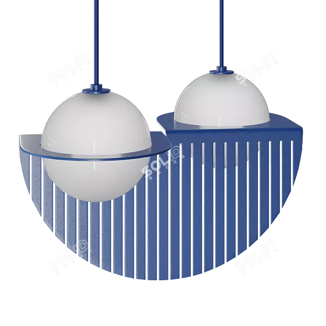 Lambert & Fils Laurent Pendant Light 3D model image 3