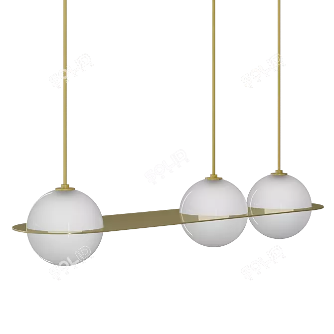 Lambert & Fils Laurent Pendant Light 3D model image 4