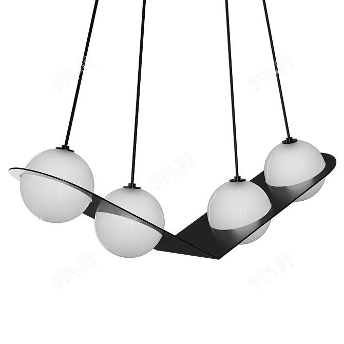 Lambert & Fils Laurent Pendant Light 3D model image 5