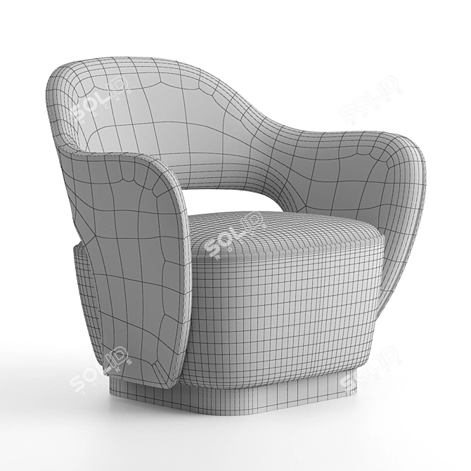 Valerie Modern Italian Armchair - Luxurious and Contemporary Design 3D model image 4